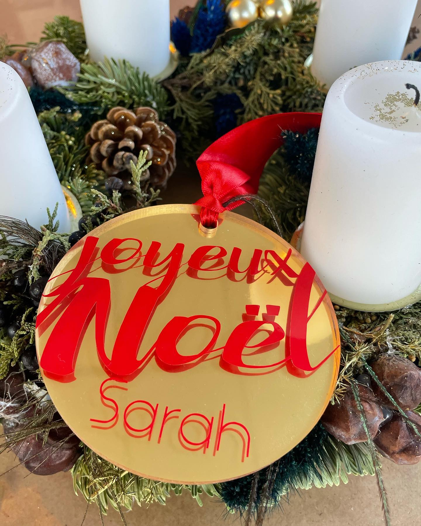 Boule de Noël personnalisée